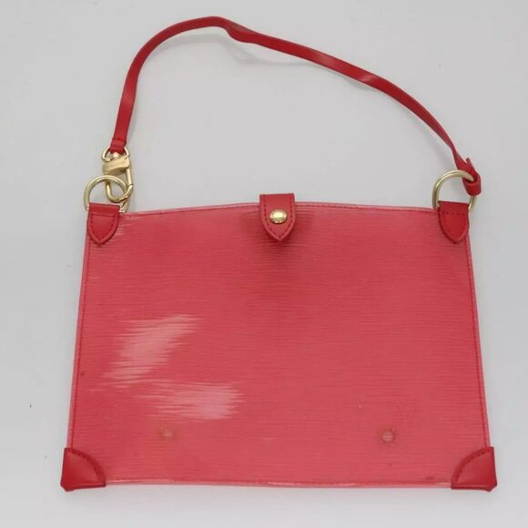 LOUIS VUITTON Epi Plage Via Hand Bag Vinyl Red Grenadine M92152 LV Auth bs20812 - Picture 9 of 15